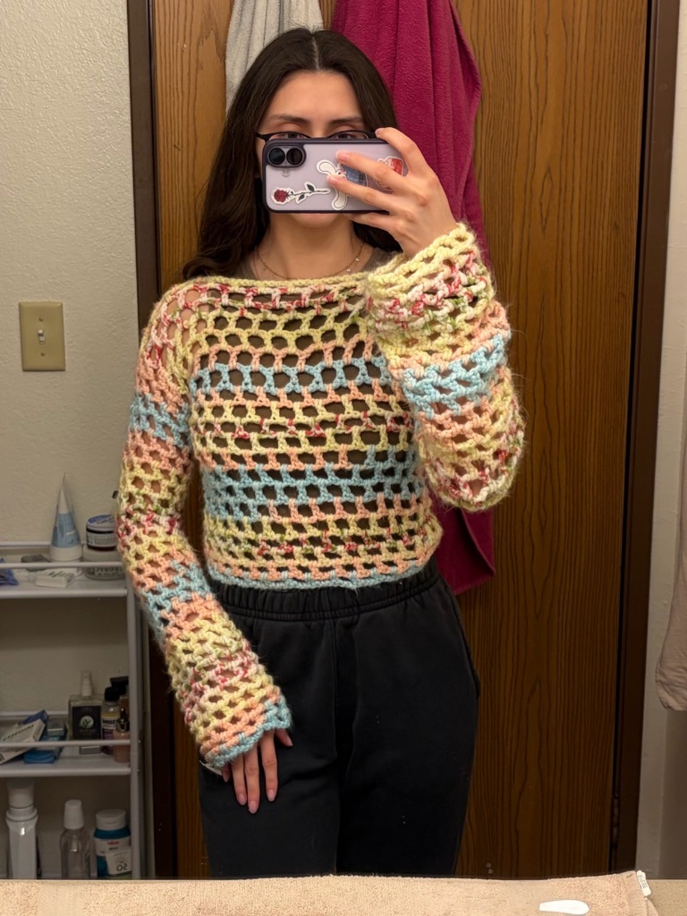 Crochet Open-Knit Bolero